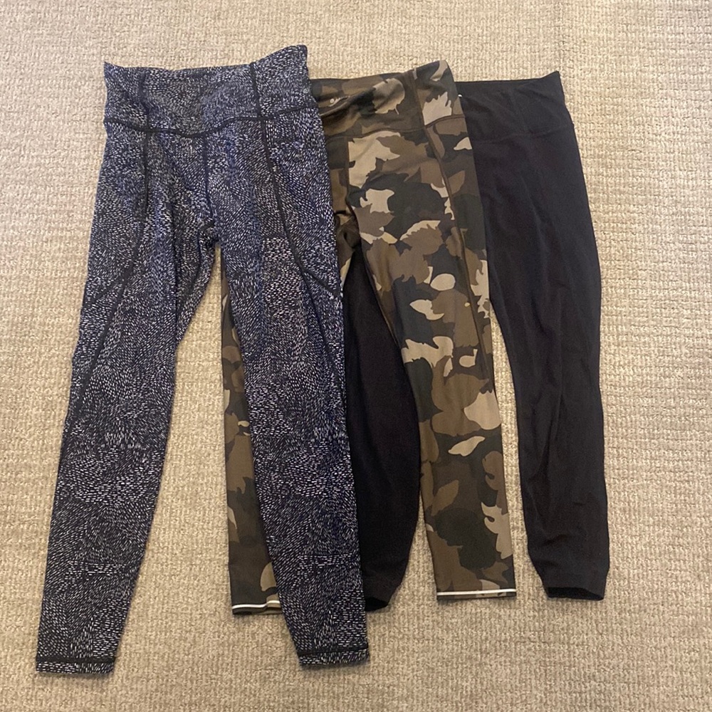 Bundle of 3 athleta leggings, all great condition